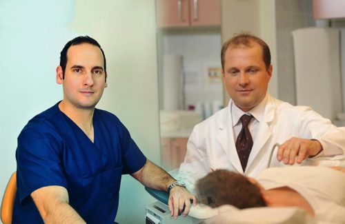 Dr. Bata Pál radiológus és Dr. Binó Brúnó szülész-nőgyógyász szakorvosok